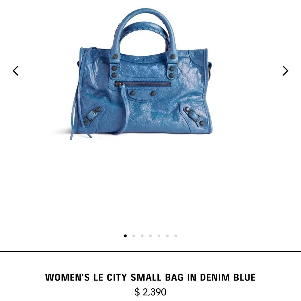 BALENCIAGA PARIS 🎉CITY BAG in First turquoise. - Picture 11 of 12